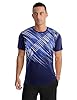 APTRO Men’s T-Shirts Gym T Shirts for Men Moisture Wicking Athletic Breathable Running Tops Quick Dry Short Sleeve T-Shirt White Stripe Navy XXL #5