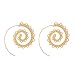 Produktbild Ohrringe, Elégantes Arabesque Blume Lotusblüte, hohl, rund, goldfarben/Glamour Boho Bohême Chic Ethnic Tribal Minimalistisch/Geschenk für Damen Mädchen und Mutter