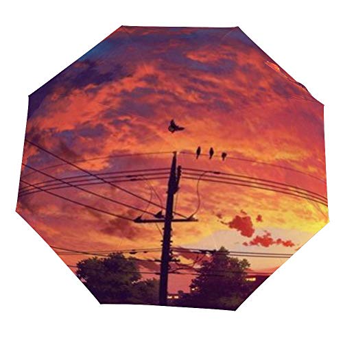 Parapluie Coupe-Vent Compact Idéal pour Trajets et Voyages