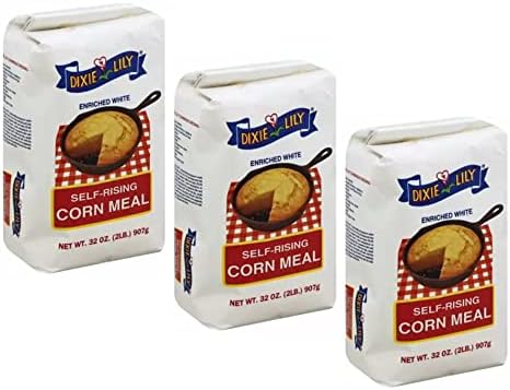 DIXIE LILY CORN MEAL SELF RISING ENRICHED WHITE 32 OZ