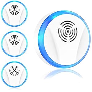 Ultraschall Schädlingsbekämpfer, Ultraschallschutzmittel, Mückenschutzmittel, Schutz vor Mäuse, Mücken, Fliegen, Spinnen, Ameisen und Kakerlaken, Ungiftig und menschlich freundlic [2 Stück]