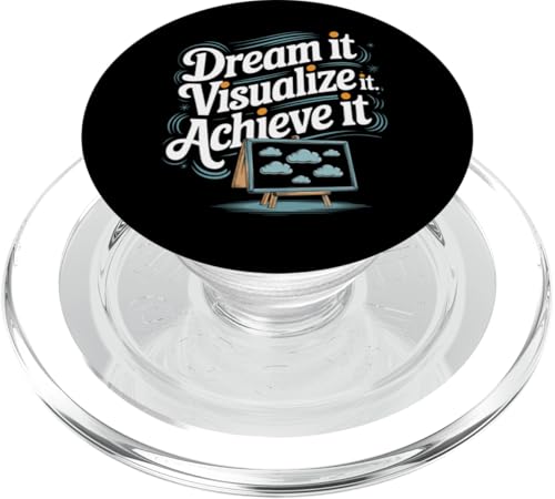Manifestation Vision Board Fixation d'objectifs Dream Big Visualize PopSockets PopGrip pour MagSafe