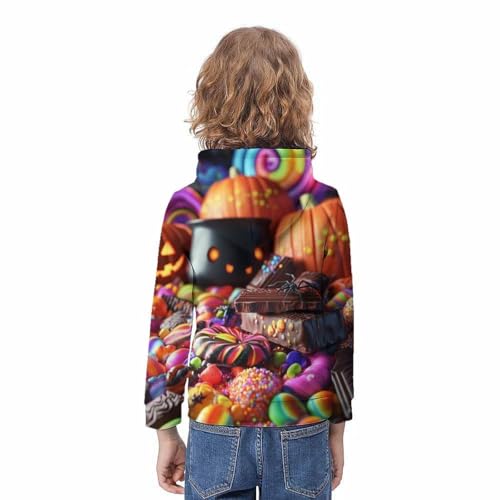 Sweat à capuche lion enfant pull en polaire graphique 3d - 4