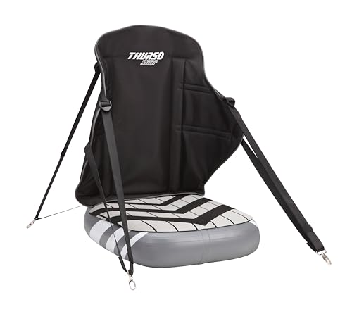 Thurso Surf Universal Inflatable Kayak Seat with Back Support - Sit-on-Top Adjustable Paddle Board...