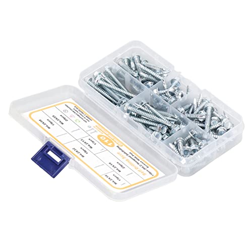 110 Pzs Tornillos M4.2 Autoperforantes Hexagonal miniatura 6