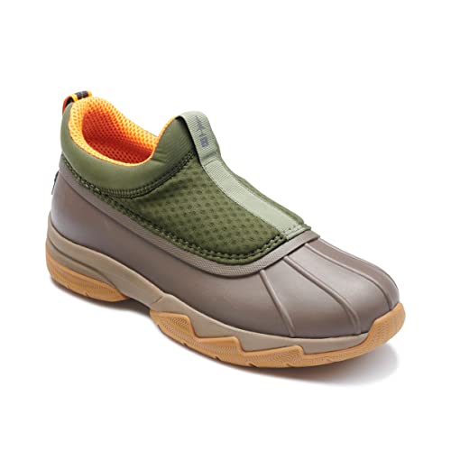 BASS OUTDOOR Men's Low Duck Boots – Rubber-Sole Slip-on Shoes for Rain2