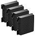 4PCS Fresh Air Filter for Liebherr, Refrigerator Carbon Filter, Activated Carbon Filter Replacement Compatible with 7440021-00, 9096989, 988246001, 988246000, 98824291