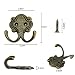 FOGAWA 10 pcs Ganchos Percheros de Pared de Estilo Vintage Doble Gancho...