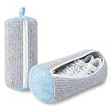 PRISMAL Set 2 Pezzi Sacchetto Scarpe Lavatrice – Protezione Avanzata e Pulizia 360° Scarpe Sportive e Sneakers – Borsa Lavascarpe Riutilizzabile in Microfibra con Cerniera Rinforzata Antigraffio