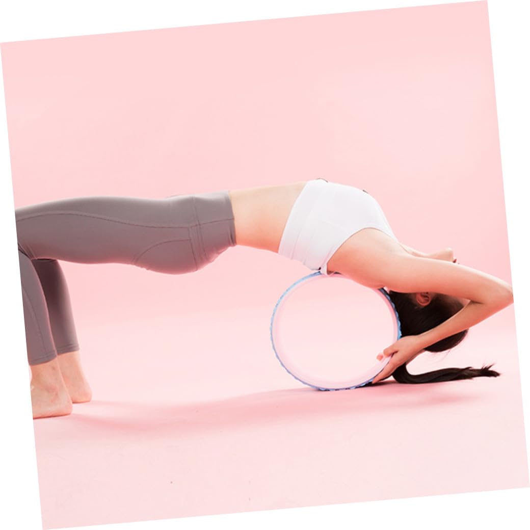 iplusmile Ruota Per Yoga Cerchio Yoga Rullo Per Fitness Ruota Di Assistenza Per Piegamenti All Indietro Blu