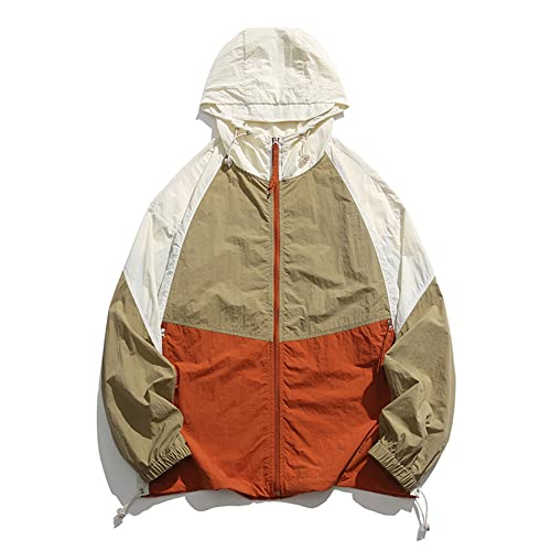Veste d'été anti coup de soleil Youllyuu XXL rouge corail pour homme actif