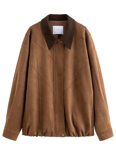 Blouson aviateur daim chic idéal pour les journées fraîches d'automne