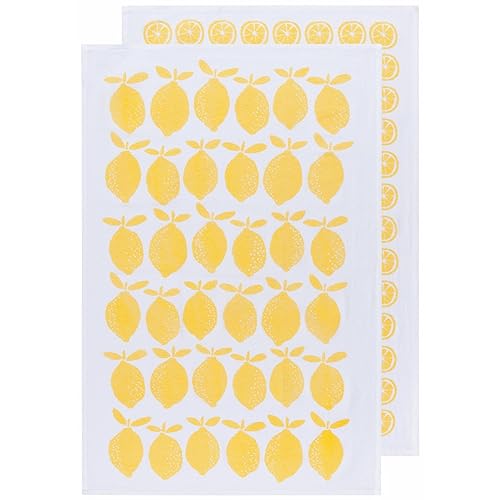 Image of Now Designs Floursack Dishtowel Set of 2 | Lemons