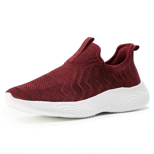 Image of MRIP Mens Slip On Walking Shoes Lightweight Comfortable Gym Workout Running Shoes Mesh Breathable Cushion Fashion Tennis Athletic Casual Sneakers