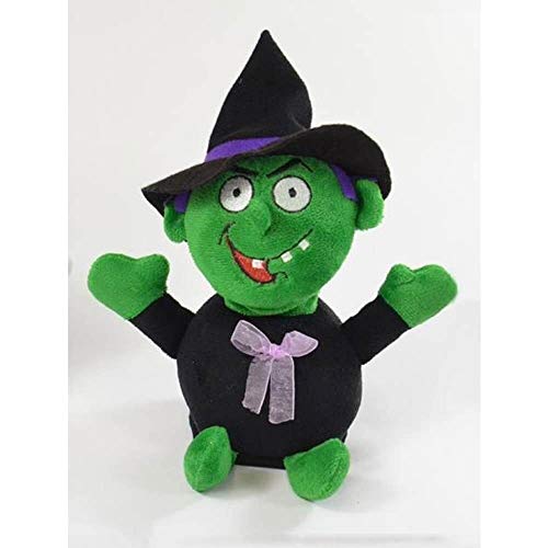 Sorcière parlante avec chapeau de sorcière et noeud - Piles incluses