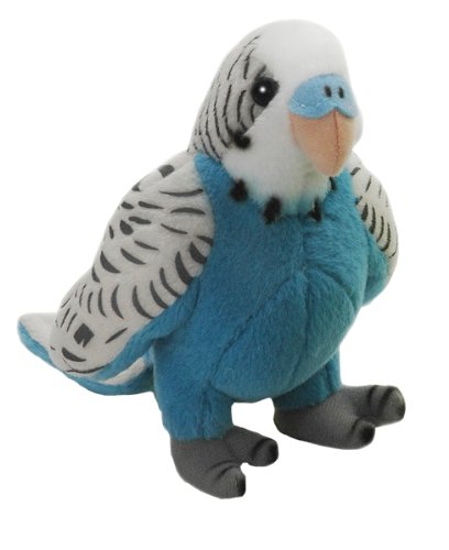 Periquito Azul lebensg Roß * 19 cm de largo * Peluche pájaro periquitos