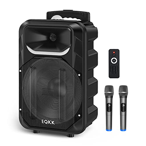 Portable Karaoke Machine For Tv Adults And Kids With 2 Wireless Microphones 2023 New 10" Subwoofer Pa Machines Bluetooth 5.0 Karaoke Speaker System With Dj Light For Outdoor Party #TOP3