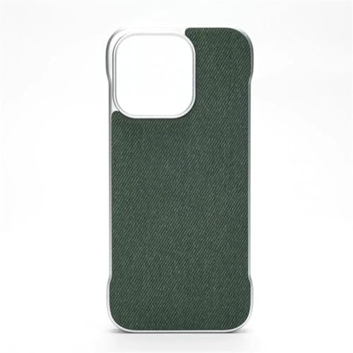 Coque magnétique iPhone 15 verte sans bordure haute finition