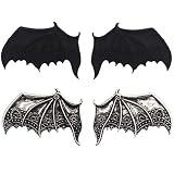 Beaupretty 2 Pairs Halloween Bat Clip Horror Bat Wings Hair Pin Punk Halloween Hair Clip Cosplay Hai