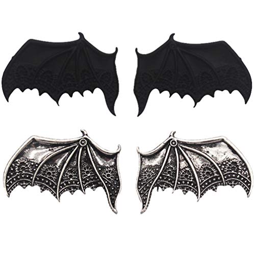 Beaupretty 2 Pairs Halloween Bat Clip Horror Bat Wings Hair Pin Punk Halloween Hair Clip Cosplay Hair Accessories For Women Girls #TOP30