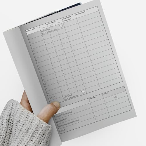 1 | 3 | 10 Fahrtenbuch PKW Finanzamt anerkannt A5 80 Seiten Deutschland Österreich LKW Fahrtenbücher 2026 Private Geschäftliche Fahrten