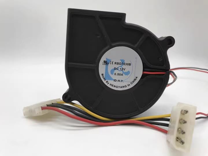 Turbina sopladora RBD7530B 7.5cm DC12v 0.50A ventilador centrifugo radial 1