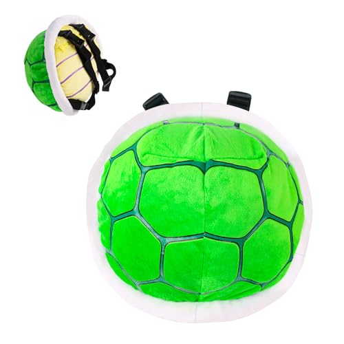 30cm Grüner Schildkröten-Rucksack, Schildkrötenpanzer Cosplay Plüsch Rucksack, Schildkrötenpanzer-Kinderrucksack, Lustige Süße Schildkröten-Tasche, Niedliche Plüschtiere, Geschenke für Kinder
