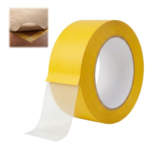 Image of Heavy-Duty Grid Double Sided Tape, 2026 New Removable Fiberglass Mesh Double Stick Adhesive Tape, Fabric Tape for DIY Crafts, Wall Decor, Office Decor, 1 Roll, 1.97 in x 66 FT
