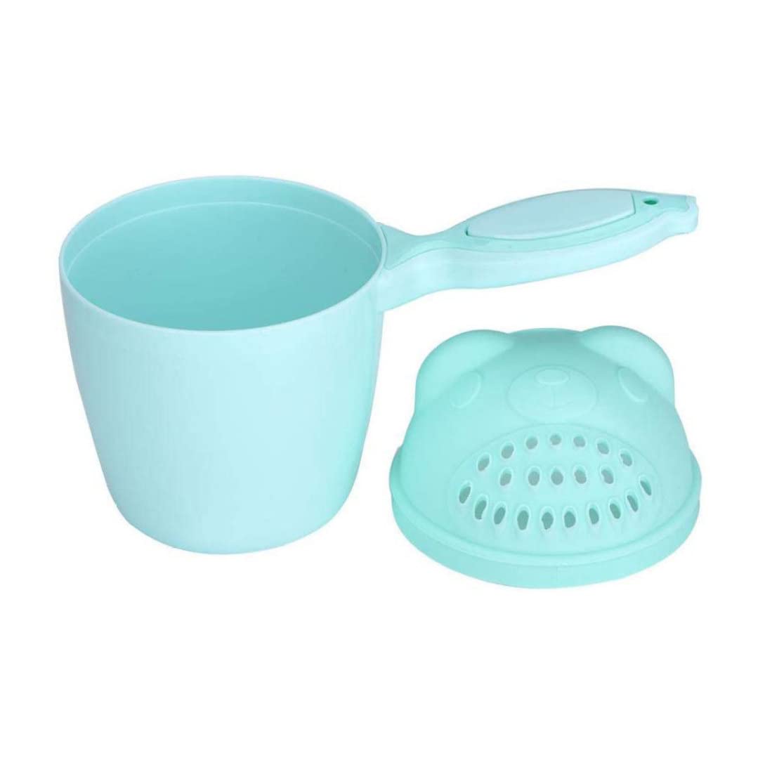 Copa de champú para bebés Lavado de la peluquería Jarra de bebé Jug Baby Shower Baño Copa Agua Batinero Bailer Copa de champú Jarra de baño para bebés 1 por ciento verde