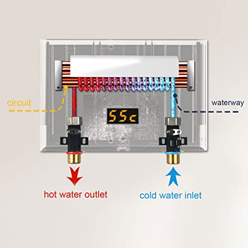 Aquecedor de água sem tanque, aquecedor de água instantâneo de temperatura constante à prova d'água