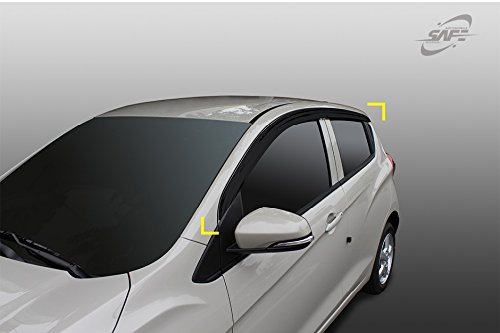 Safe Side Window Door Visors 4Pcs Compatible With 2016-2019 All New Spark #TOP1
