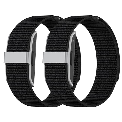 BlackPro for Hume Band Replacement Strap Soft Breathable Nylon Loop Wristband for HumeHealth Watch Band (Black+Black)