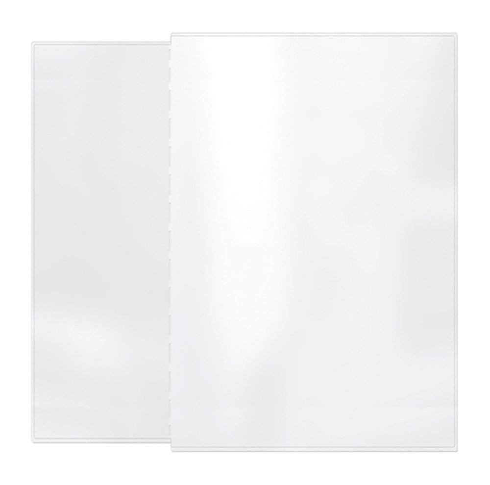 Risch Inserti rimovibili in vinile termosaldato da 10,8 x 35,6 cm, per copertine menù tascabili da 21,6 x 35,6 cm, trasparenti, 2 viste (confezione da 24) – Made in the USA