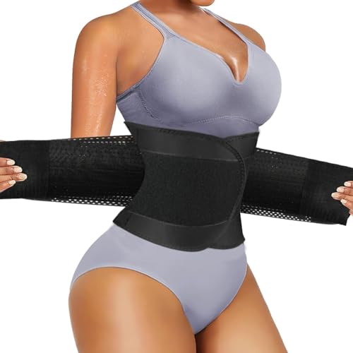 AOGOE Ceinture Lombaire Homme Femme, Ceinture de Sudation Ajustable, Amincissante Gaine Ventre Plat, Sport Soutien du Dos, Ceinture Amincissante pour...