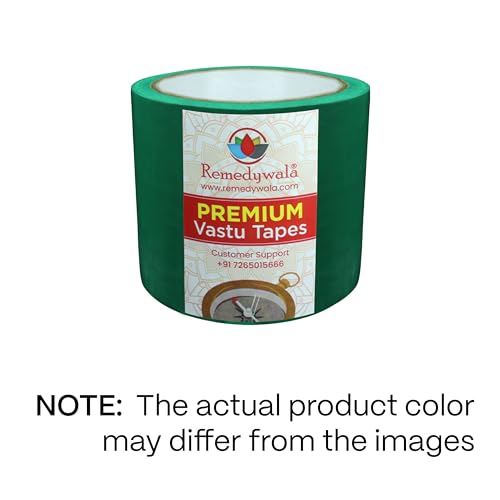 Remedywala Vastu Green Color Tape (3 to 4 Inch) (20 Meter)