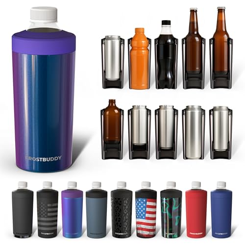 Image of Universal Buddy XL Can Cooler by Frost Buddy - Fits 12-ounce, 16-ounce, 20-ounce, and 24-ounce Cans and Bottles - Keep Your Drinks Refreshingly Chilled for over 12 hours (Nebula Glitter)