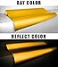 VViViD Reflective Gloss Yellow Gold Vinyl Car Wrap Film DIY Roll Easy to Install No-Mess (1ft x 48 Inch)