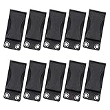 -1 0pcs / lot Negro Compatible con Kydex Funda Cuchillo Cinturón Cinturón Lazo de Clip Con Tornillos Pieza de Herramienta