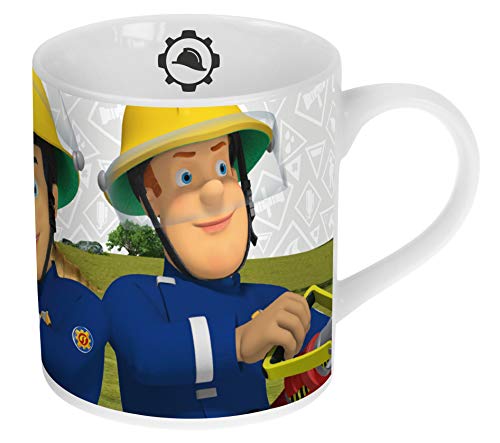 Feuerwehrmann Sam Porzellan Tasse Trink-Becher im Geschenkkarton