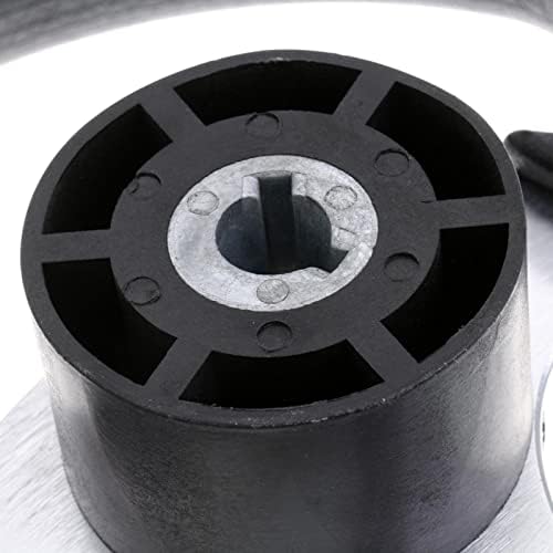 JicSuXi 3X Universal Flat Bottom 320MM Sport Steering Wheel, Black02, 315mm - 2