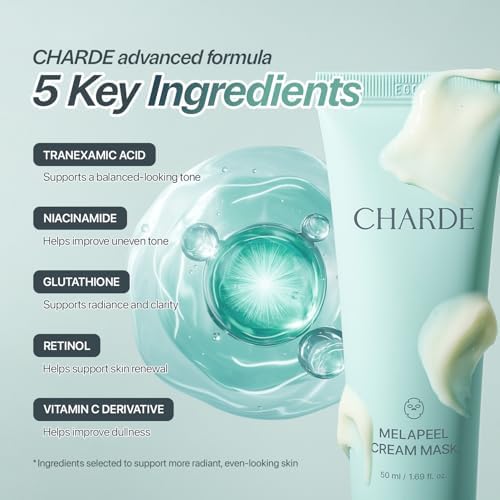 CHARDE Peel Off Cream Mask for Dark Spots, Cream-to-Clear Mask for Brighter, More Even-Looking Skin, At-Home Care Routine (50ml) — view 4
