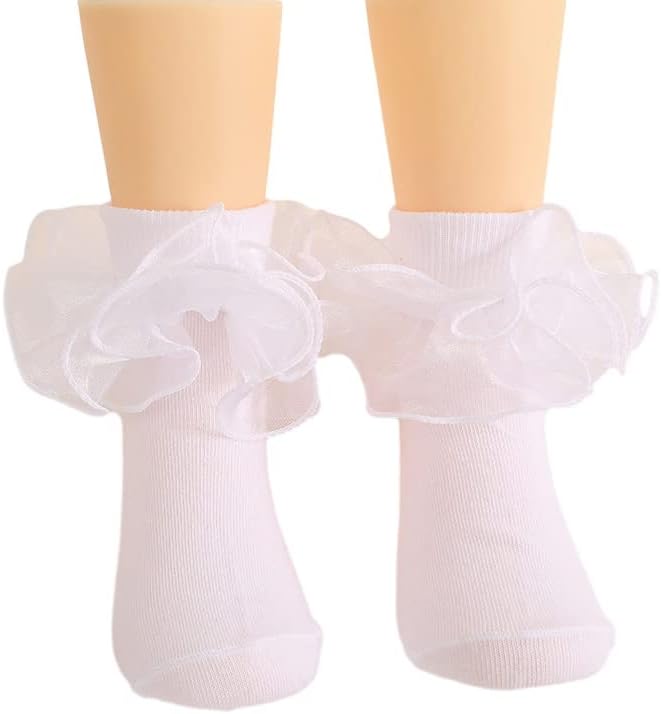 Toptim Newborn Baby-girls Socks and Bow Infant Toddler Ankle Socks - Image 8