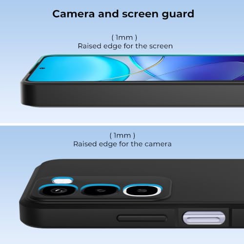 Image of A rtistque Back Cover Case for Realme P4R 5G with Camera Protection | Shockproof TPU|Stylish Protective Design|Slim Fit|Ultra Matte| Back Cover - Black