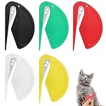 5 Pcs Pet Knotting Comb Hair Knot Remover for Dogs and Cats Pet Dematting Comb Letter Opener Pet Hair Cutter Open Knot Comb Grooming Tool for Removing Tangled