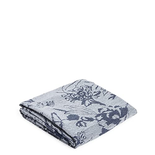 Vera Bradley Cotton Woven Throw Blanket, Rose Toile Blue Tonal #TOP3