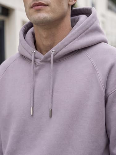 Image of Nobero Heavy Duty Oversized Solid Hoodie for Men | Hoodies for Men | Oversized Fit | Solid Colour | Thick Fleece Fabric | Drawstring Hood