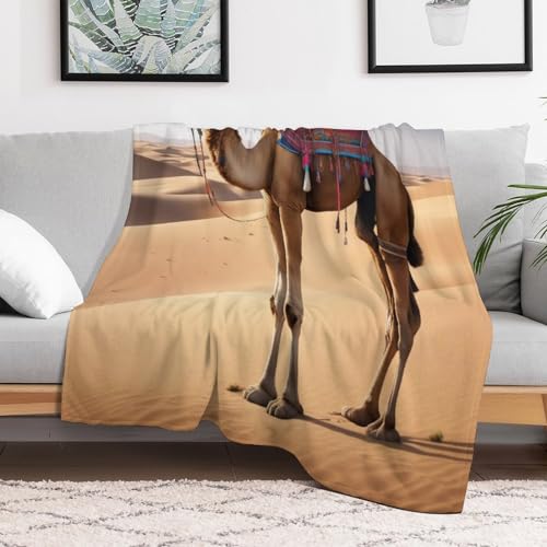 Linge de lit chameau impression 3D couvre-lit flanelle premium - 3