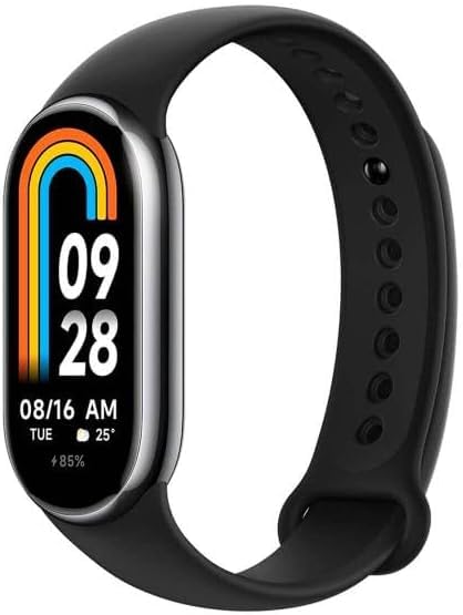 Xiaomi Mi Smart Band 8 - Braccialetto di attività, display AMOLED, monitoraggio della frequenza cardiaca, 190 mAh, 150+ modalità sportive, fino a 16 giorni di autonomia, nero (Ricondizionato)