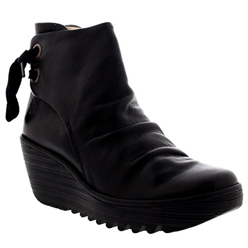 Fly London Yama, Botas Mujer, Black 033, 38 EU