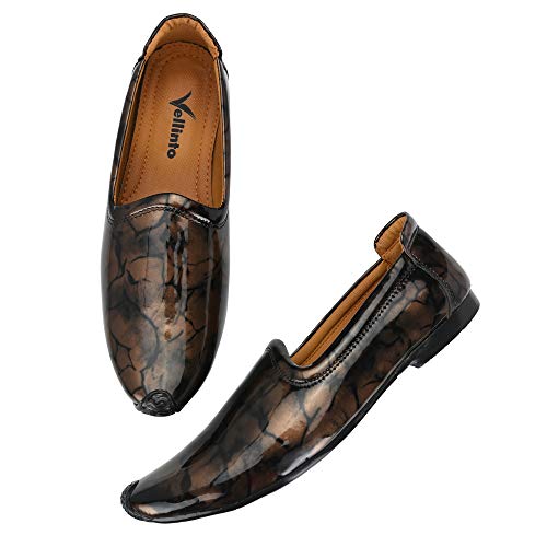 Image of Vellinto Leather Royal Look Patent Leather Shoes for Men | Men's Comfortable Patent Leather
